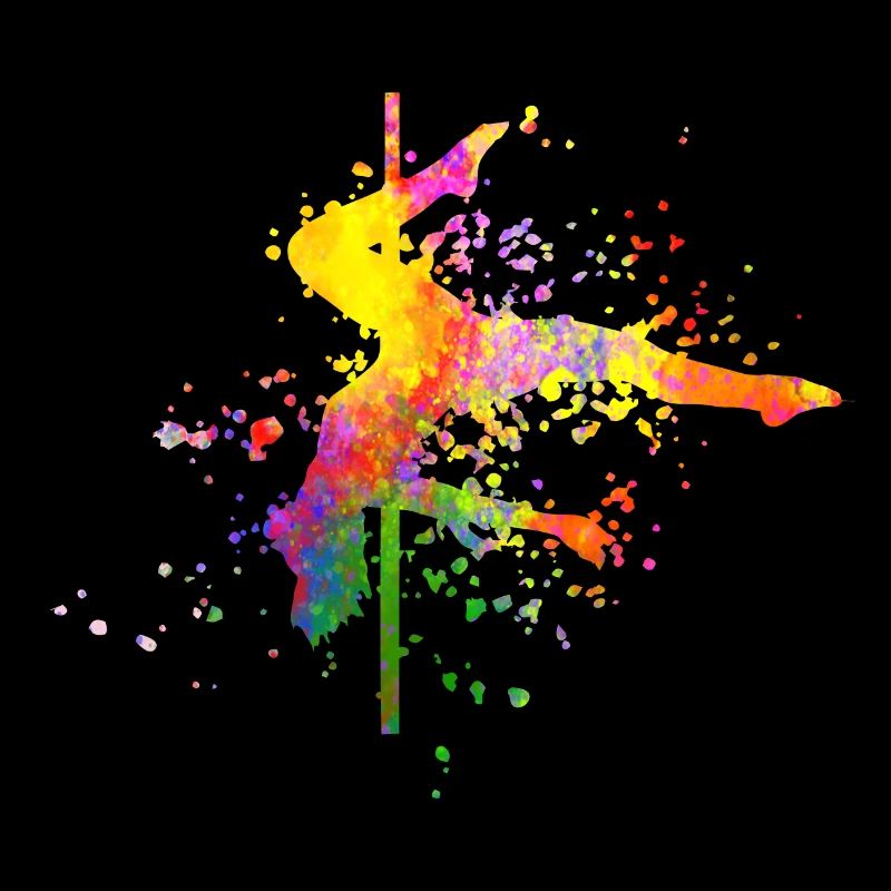 Pole Dance Fitness Couleur Splash Pole Dance