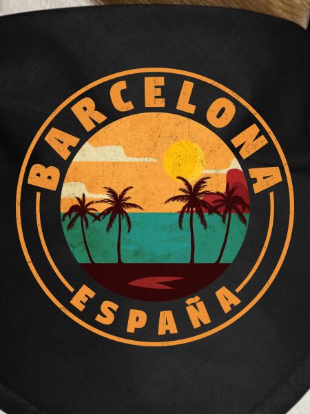 Barcelona Espana Beach Retro