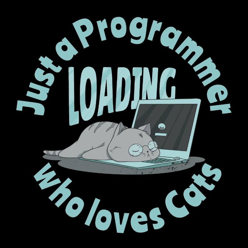 Nur ein Programmierer, der Katzen liebt
