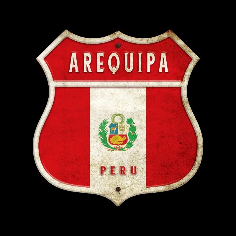 Design du drapeau des armoiries du Pérou