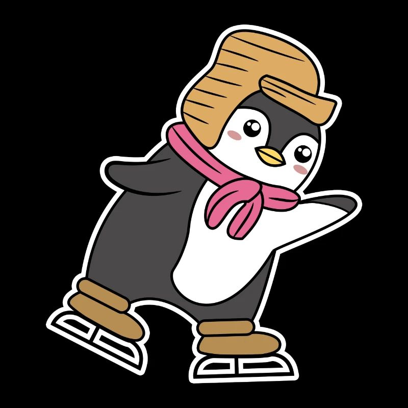 Süß Tier Pinguin Seevogel Antarktis Eislaufen Eis