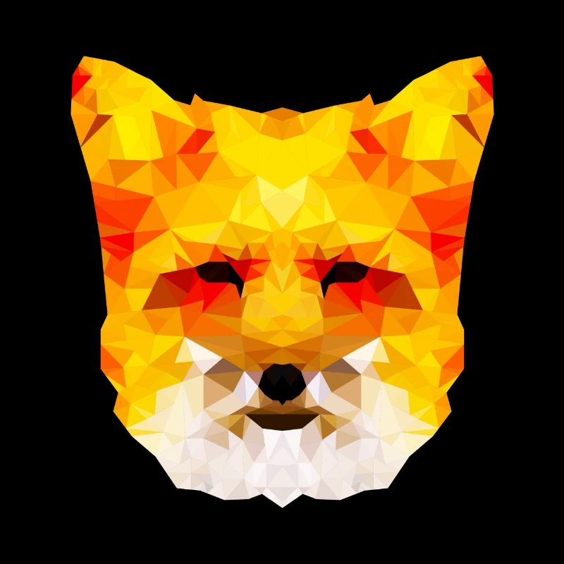 Belle conception de polygone de renard