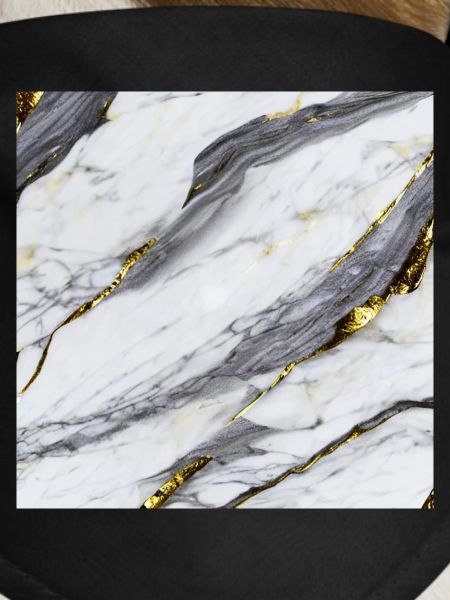 Marble White Gold Structure