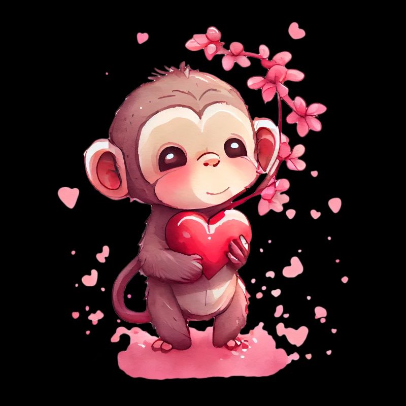 Affe Valentinstag Geschenk