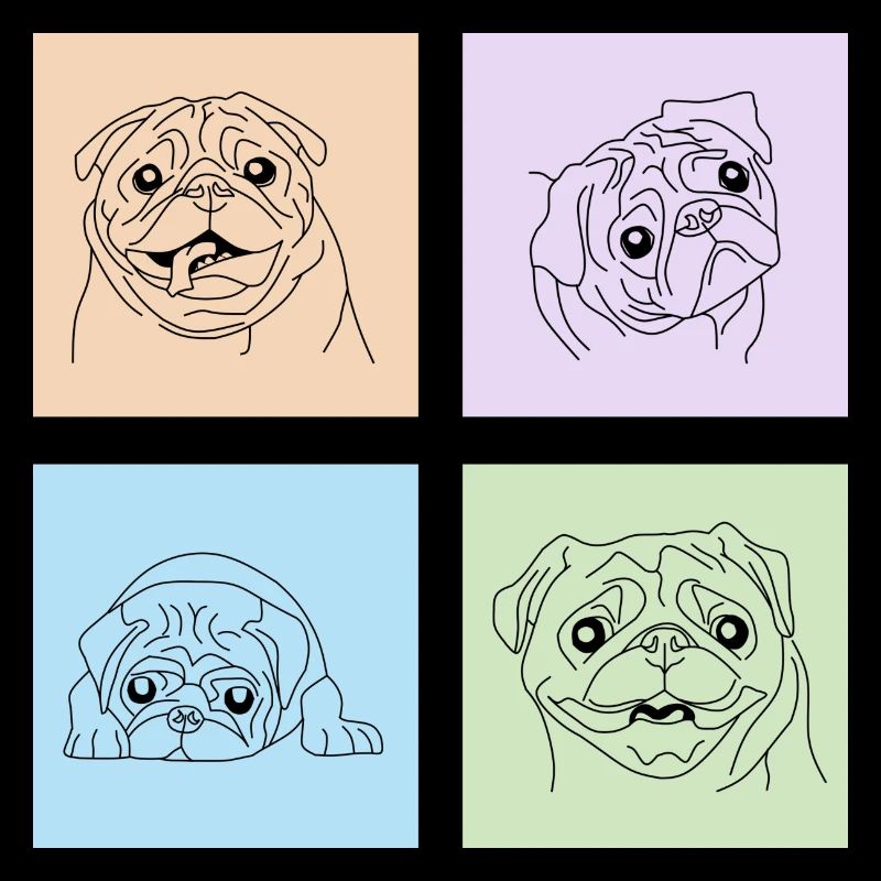 Pastel Pug Squad - The Cute and the Cuddly