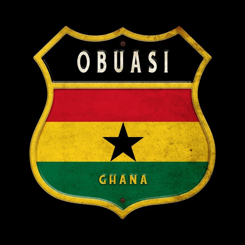 Design du drapeau d'Obuasi, Ghana