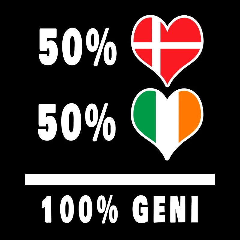 Irlande et Danemark 100% drapeau de génie