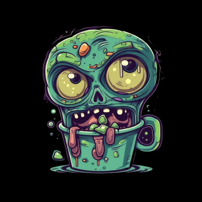Halloween coffee mug - creepy coffee mug