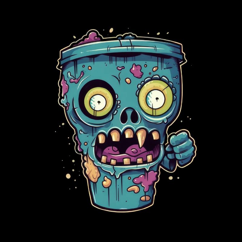 Halloween coffee mug - creepy coffee mug