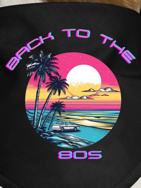 Retro Sunset Beach Design