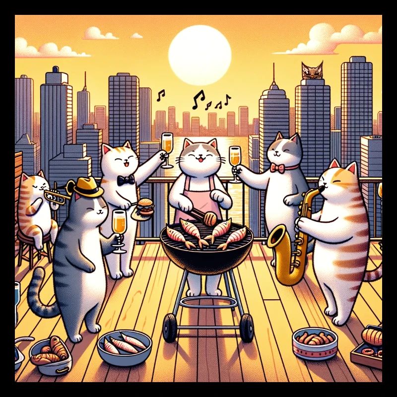 Barbecue pour chat
