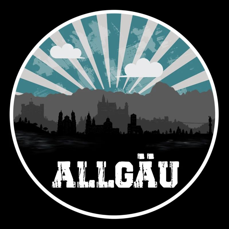 Allgäu Blue Hour Skyline