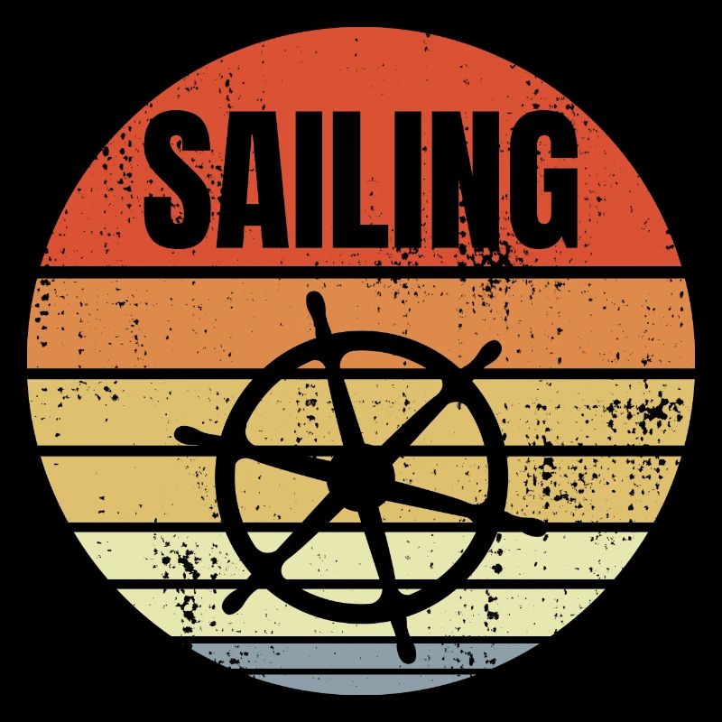 Steering wheel sailing ship