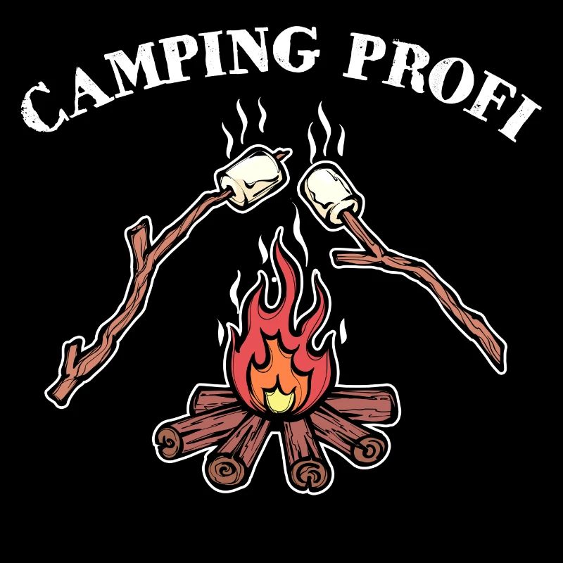 Déclaration de feu de camp de camping Randonneur de camping