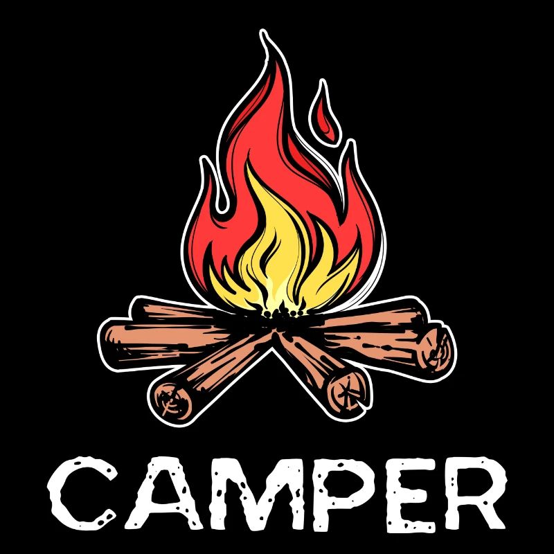 Campfire Saying Camper Camping Campsite