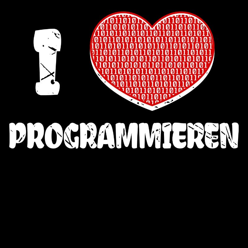 Developer Herz Programmierer Statement Informatik