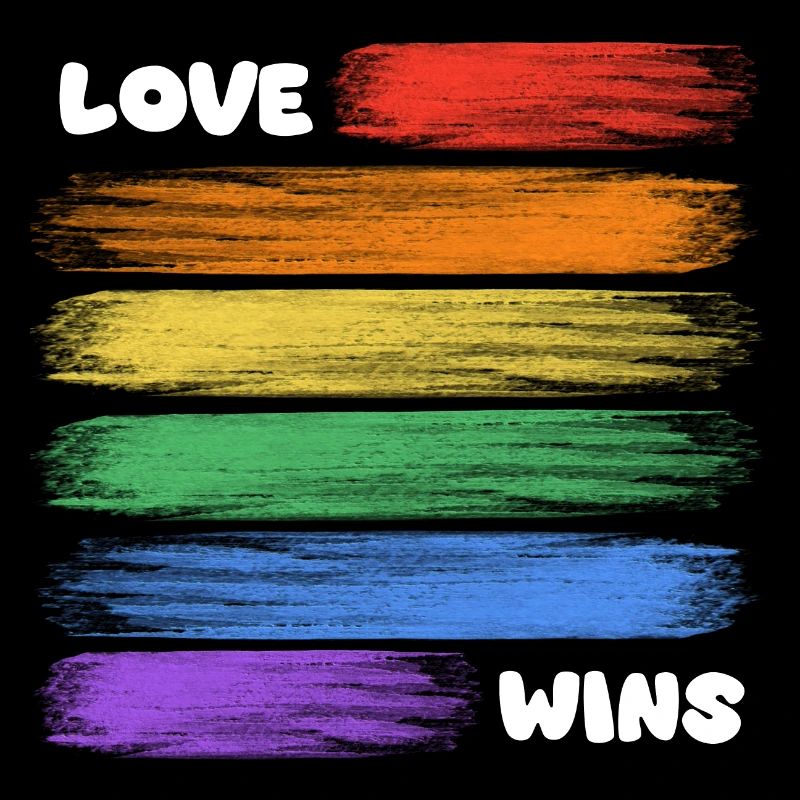 Love wins rainbow stripes