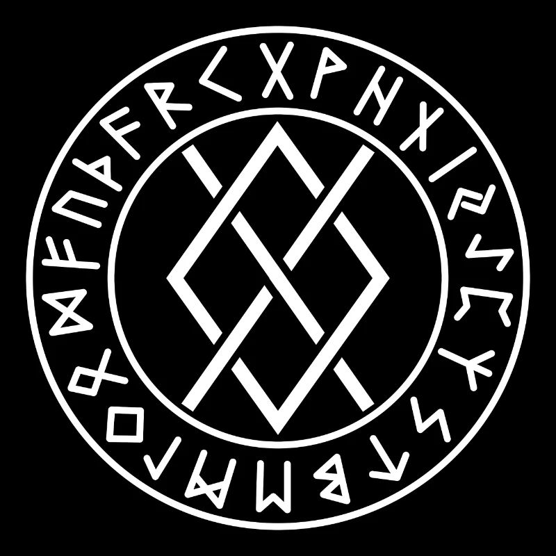Runes cercle Gungnir blanches