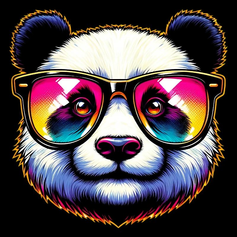 Panda avec lunettes de soleil