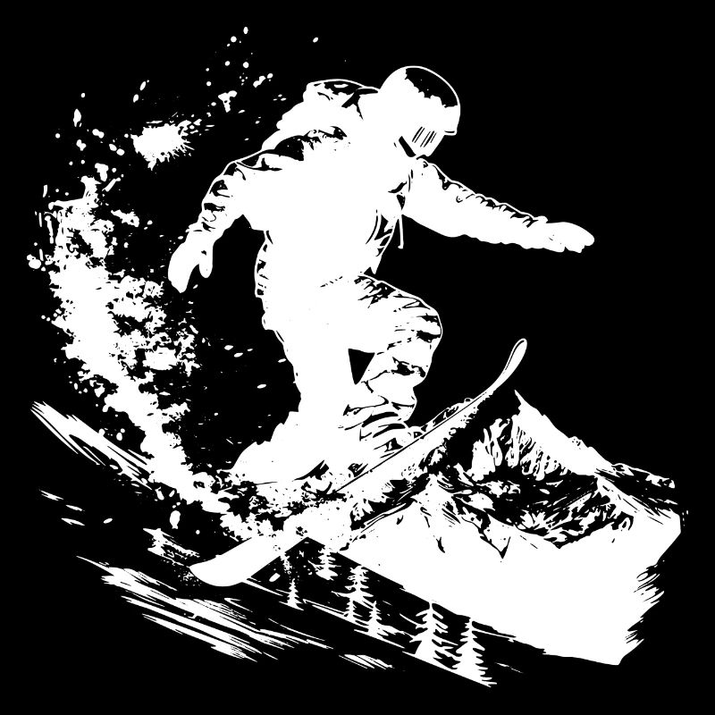 Snowboarder Drawing
