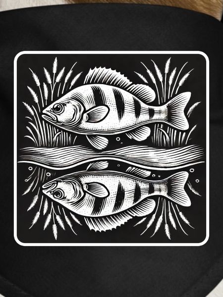 Perch fish angel design