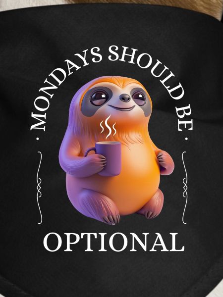 Monday grouch – coffee-drinking sloth