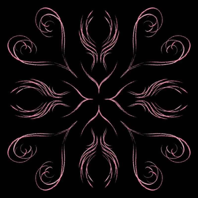 Pink hearts as a pattern