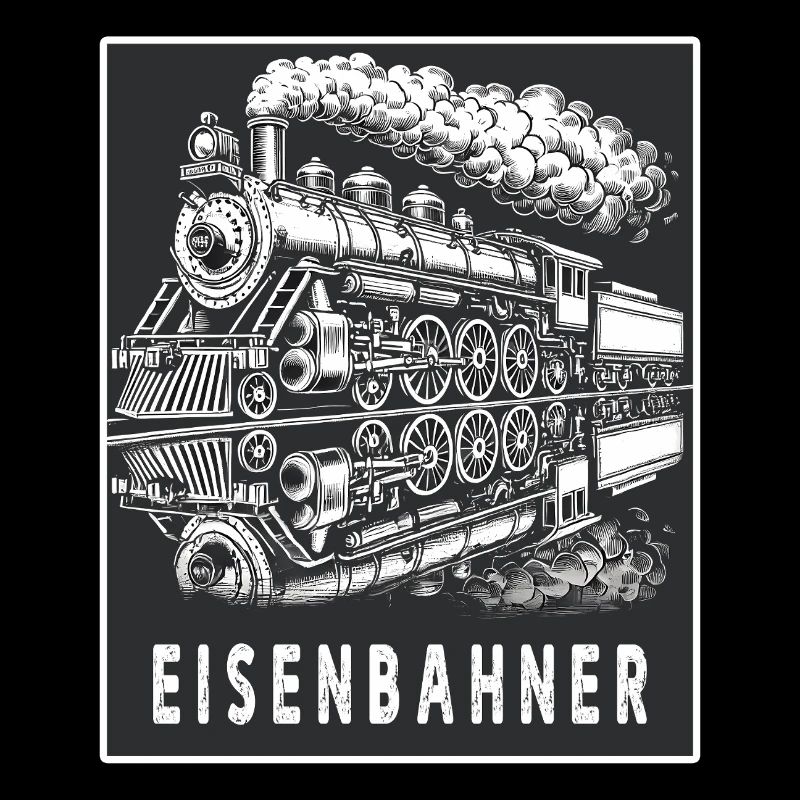 Dampflok Eisenbahner Retro