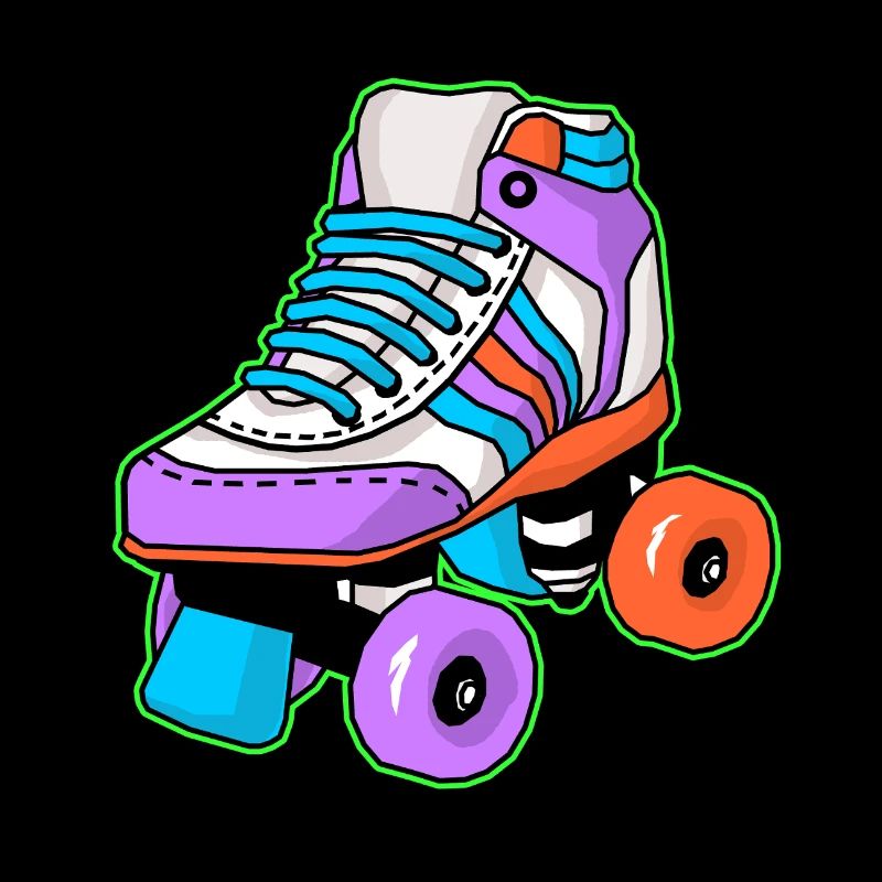 Rollschuh Schlittschuhläufer