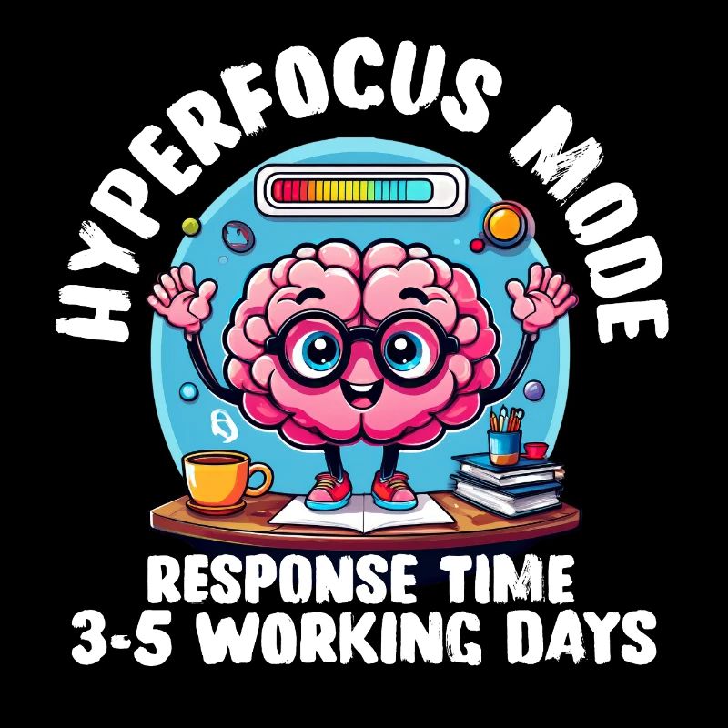 Hyperfocus Loading - T-shirt neurodivergent drôle