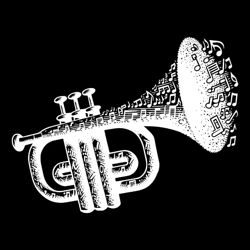 Trumpet on, worries from note explosion music magic