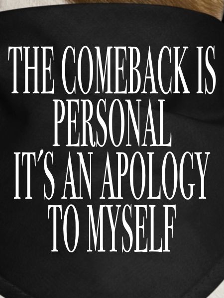 Sprücheshirt comeback motivation