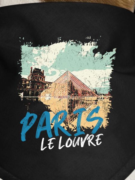 Louvre Pyramid and Paris Monuments