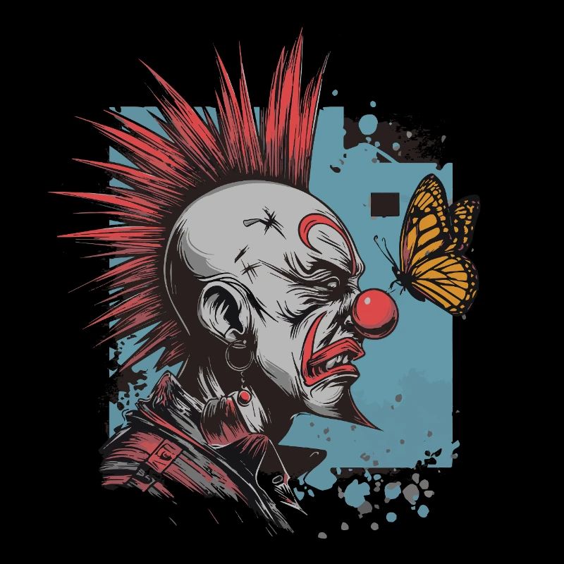 clownPunk et papillon