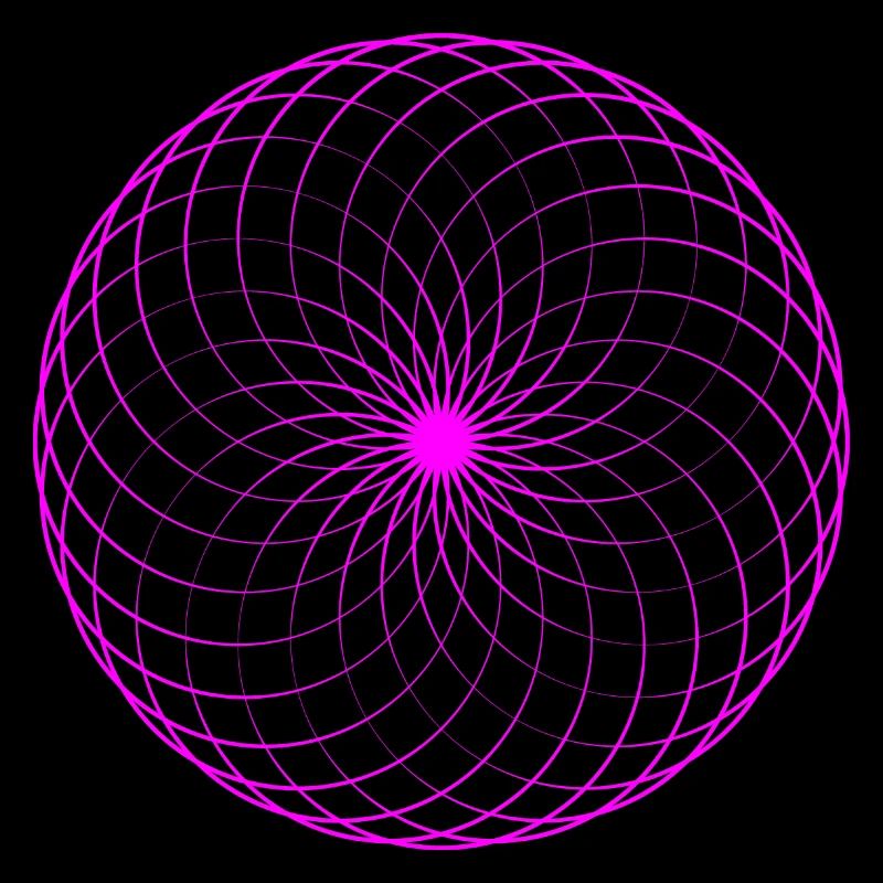 Neonspirale Netz Torus