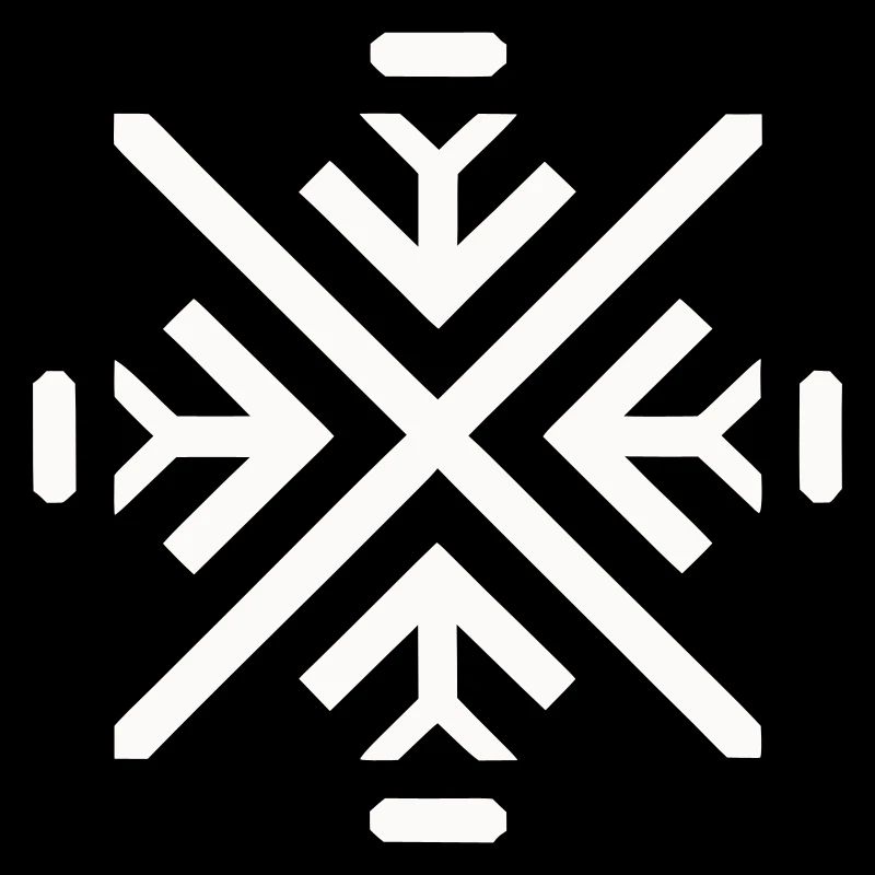 Sleek geometric flake