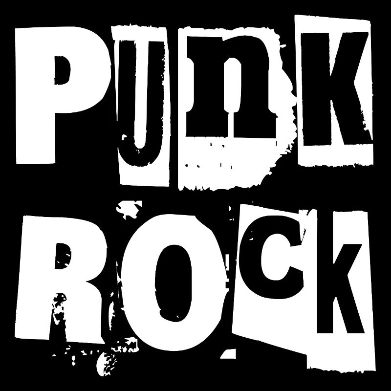 Punkrock Distressed Text Kunst