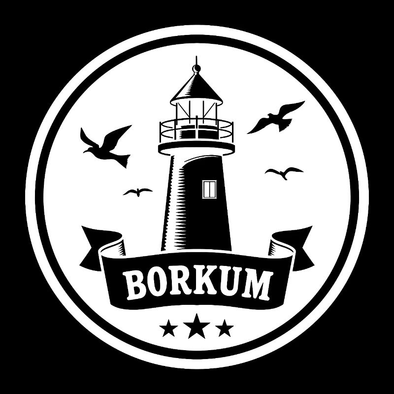 Leuchtturm Borkum Maritimes Emblem