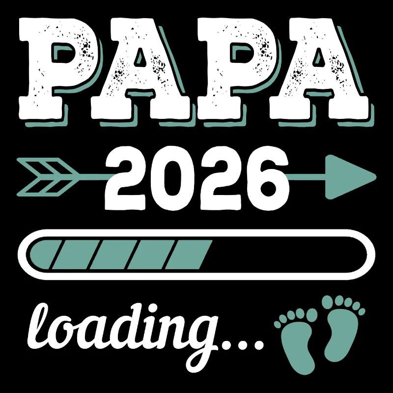 Papa 2026 Loading Werdender Vater Geschenkidee