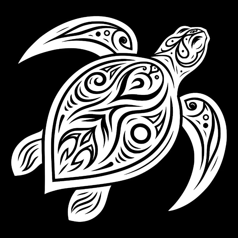 Turtle Tattoo Style – Mystical Design