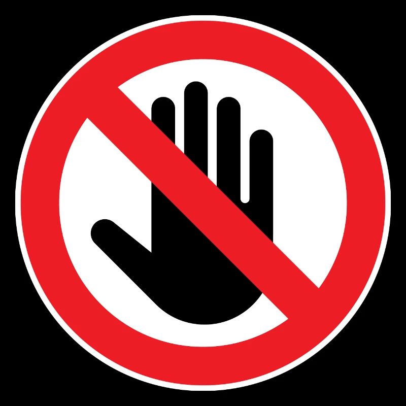 Caution Do Not Touch, Do Not Touch Symbol