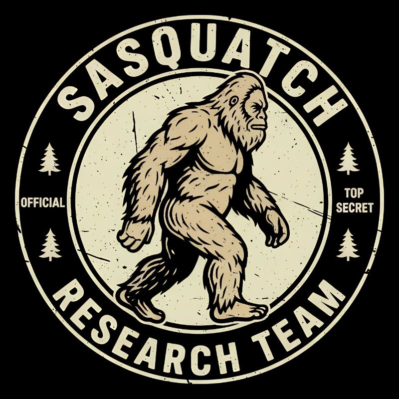 Équipe de recherche Sasquatch Drôle Cryptide Bigfoot