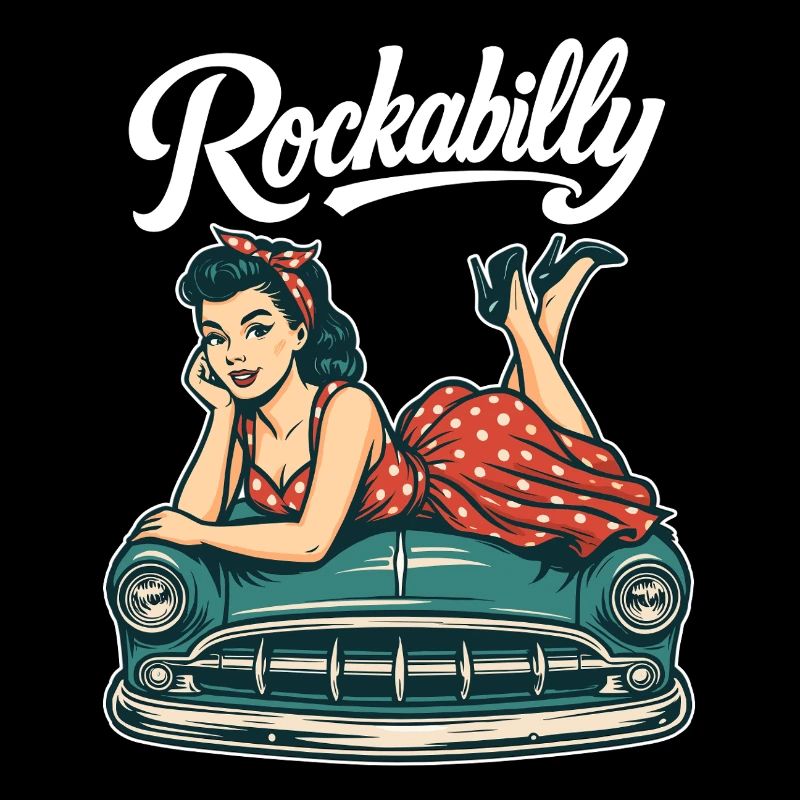 Rockabilly Oldtimer Auto Pin Up Retro Geschenk