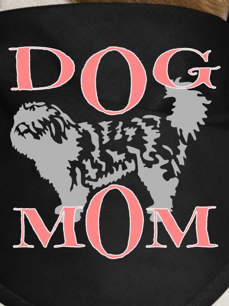 Dog with text