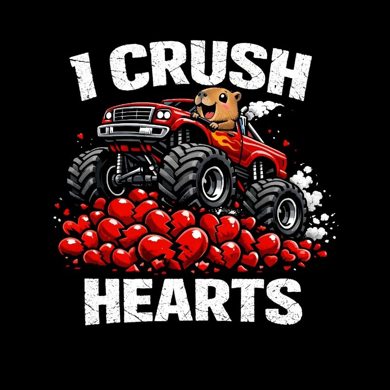 Valentinstag Ich zerquetsche Herzen Kapybara Tier