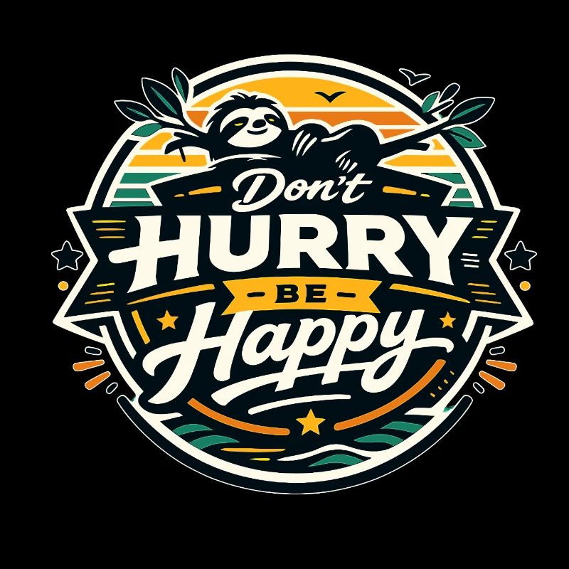 Dont Hurry Be Happy Sloth