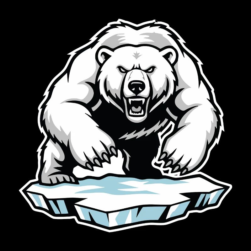 Arktischer Eisbär Maskottchen Maskottchen Bär