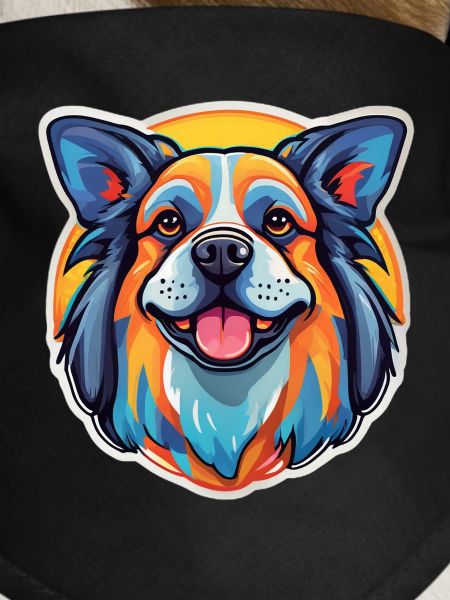 Rainbow Dog Smile