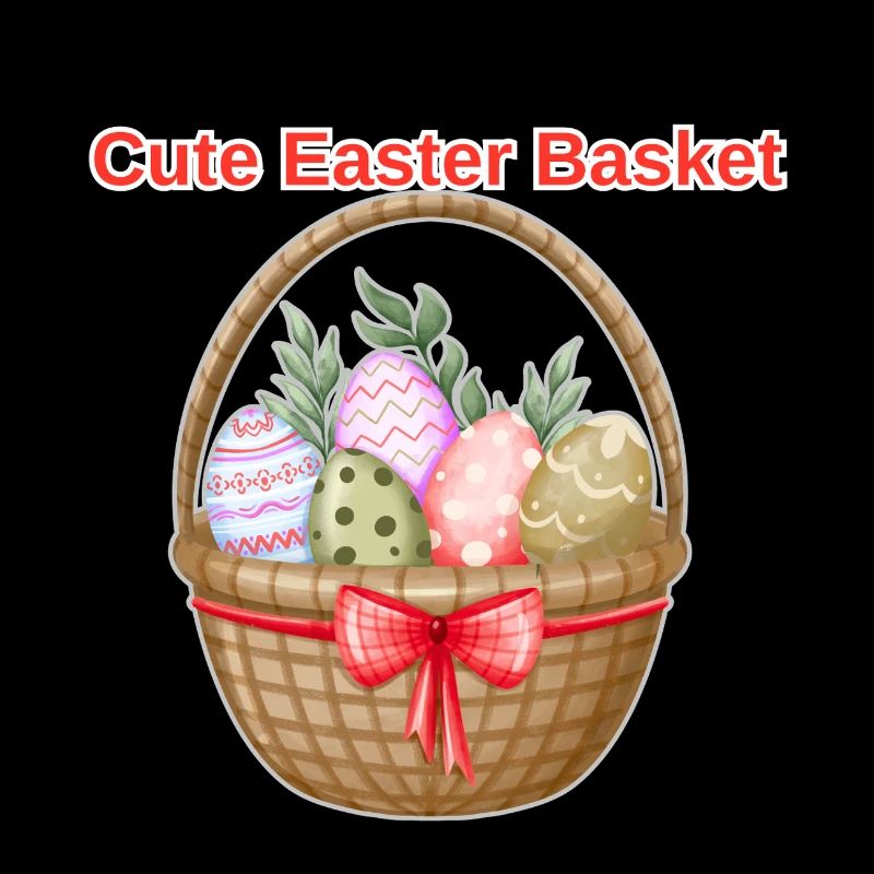 Cute Easter Basket Shirt – Easter Eggs Tee
