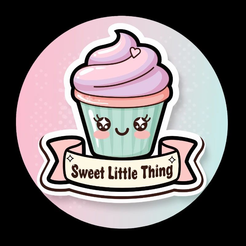 Süßer Cupcake mit Herzchen